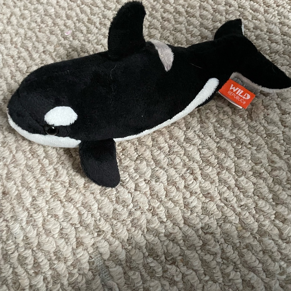 Wild Republic Black and White Orca Stuffed Animal